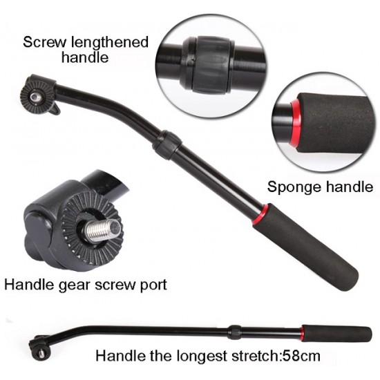 Jieyang JY0606B Video Tripod 185cm 0606 Kafa ile